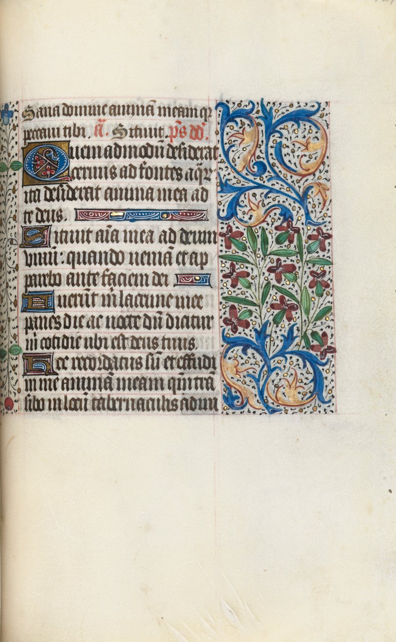 Book of Hours Use of Rouen: fol. 129r by Master of the Geneva Latini