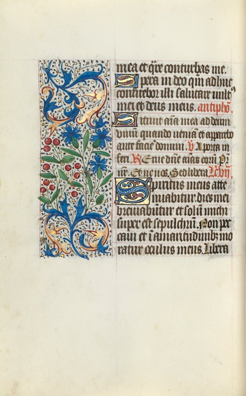 Book of Hours Use of Rouen: fol. 130v, c. 1470 by Master of the Geneva Latini