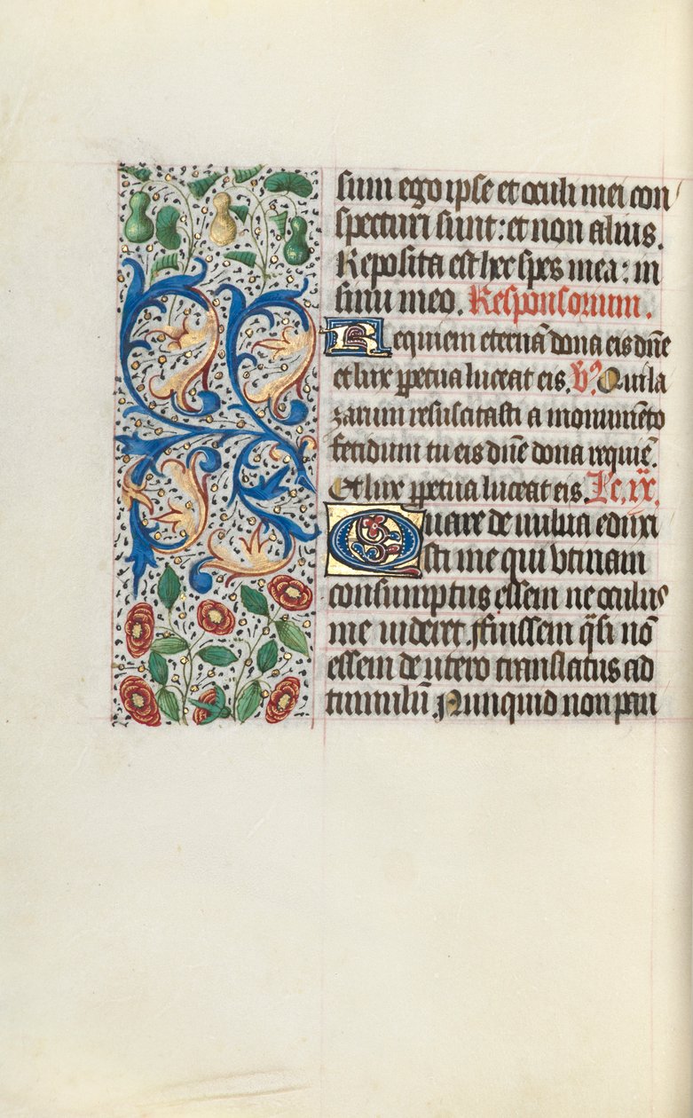 Book of Hours Use of Rouen: fol. 132v by Master of the Geneva Latini