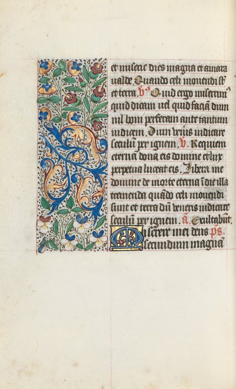 Book of Hours Use of Rouen: fol. 133v, c. 1470 by Master of the Geneva Latini