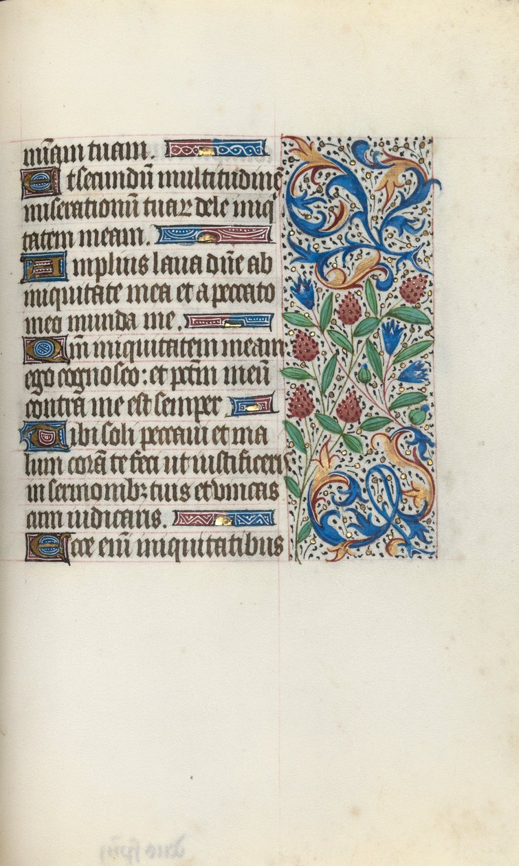Book of Hours Use of Rouen: fol. 134r by Master of the Geneva Latini