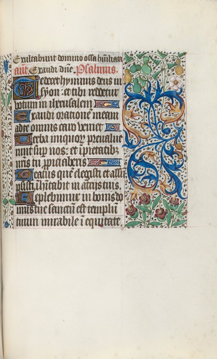 Book of Hours Use of Rouen: fol. 136r, c. 1470 by Master of the Geneva Latini