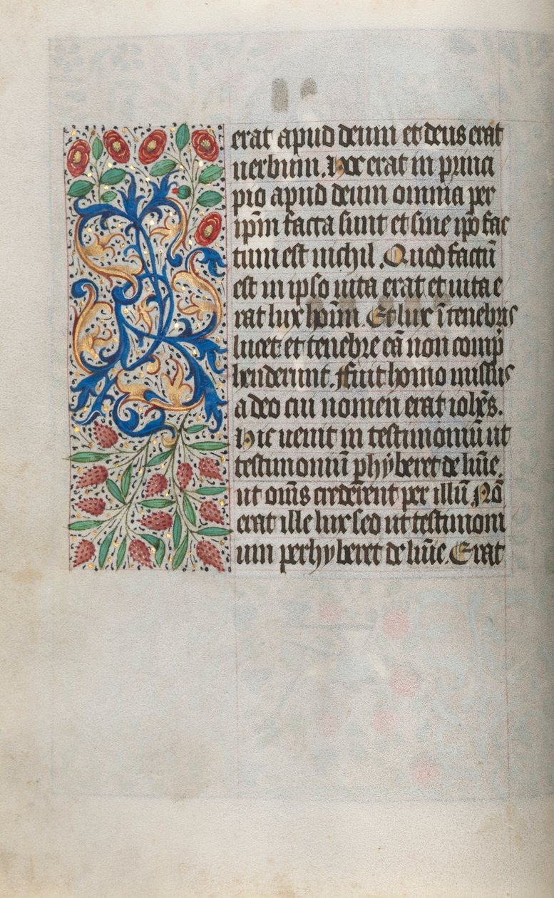 Book of Hours Use of Rouen: fol. 13v by Master of the Geneva Latini