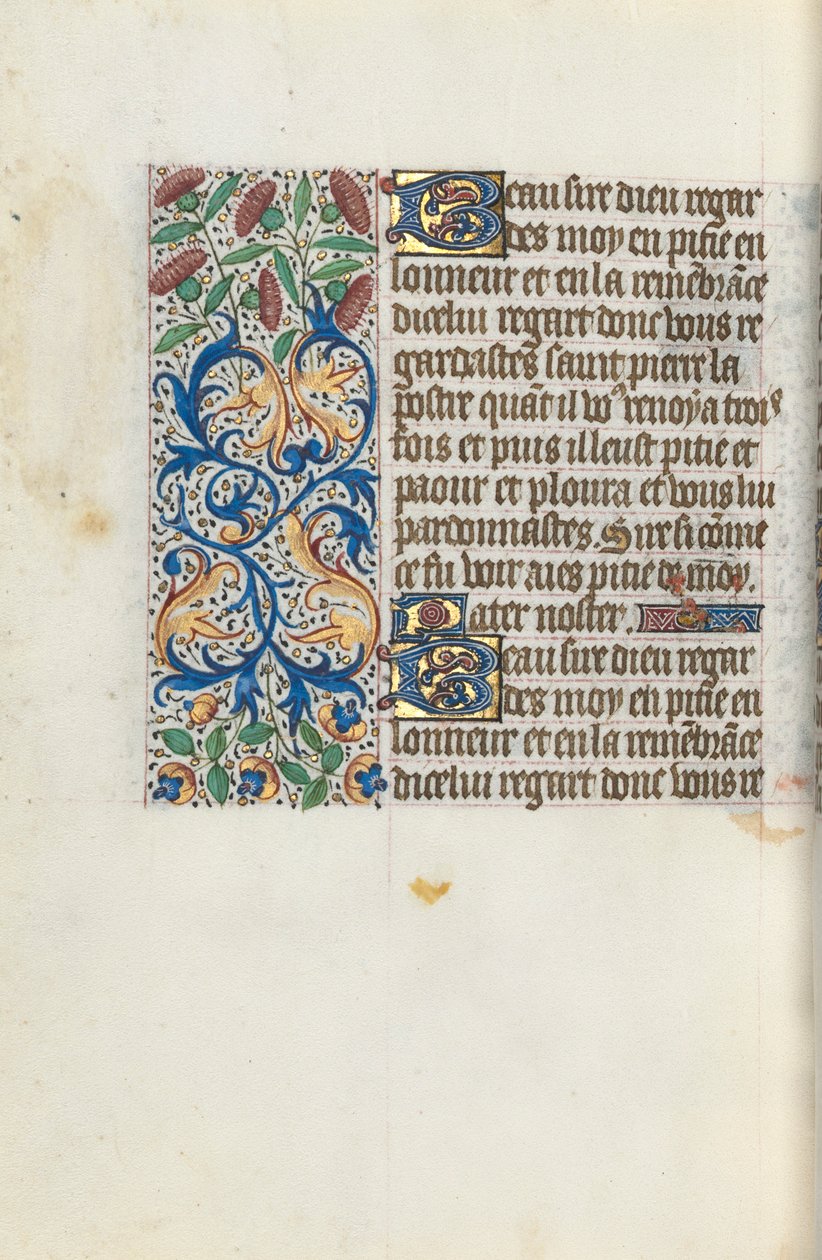Book of Hours Use of Rouen: fol. 153v by Master of the Geneva Latini