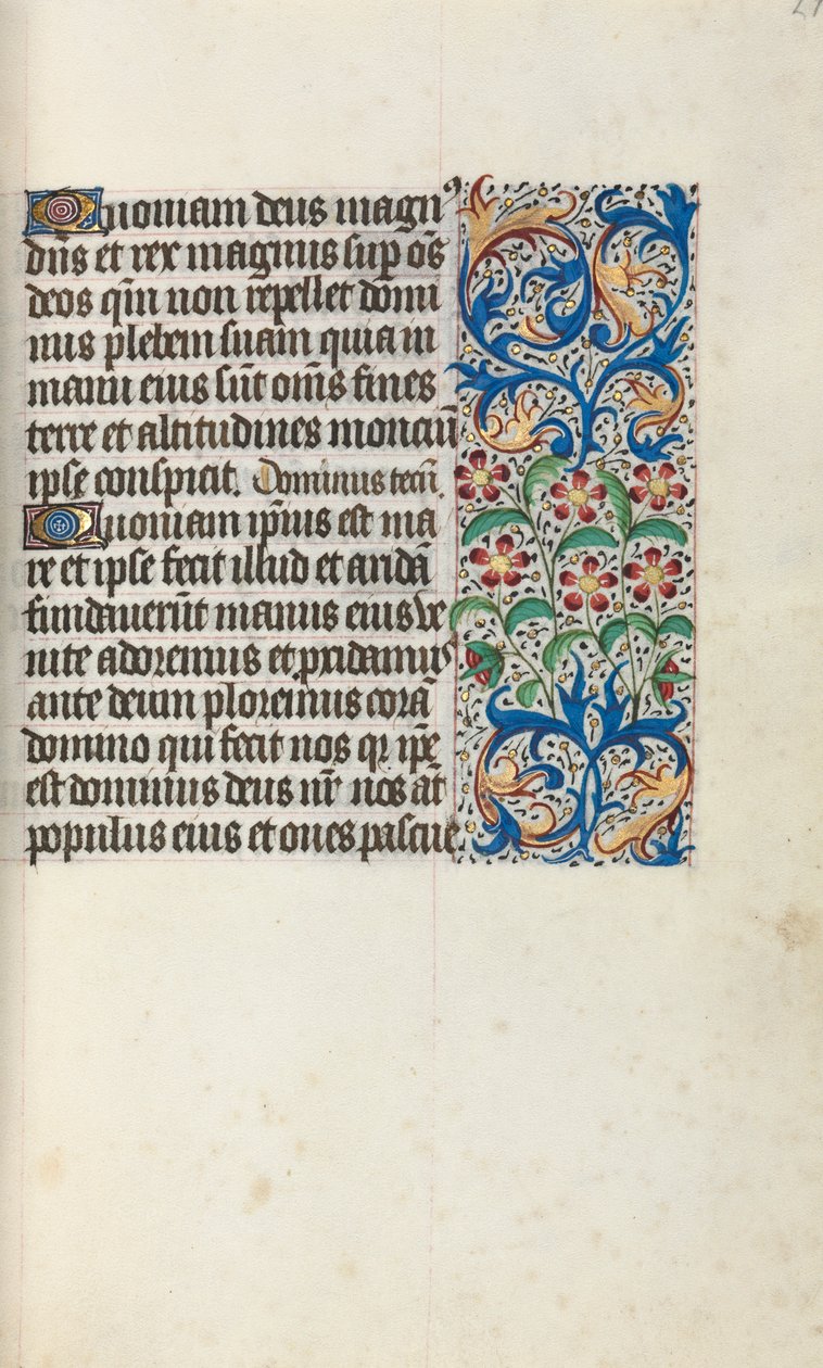 Book of Hours Use of Rouen: fol. 29r by Master of the Geneva Latini