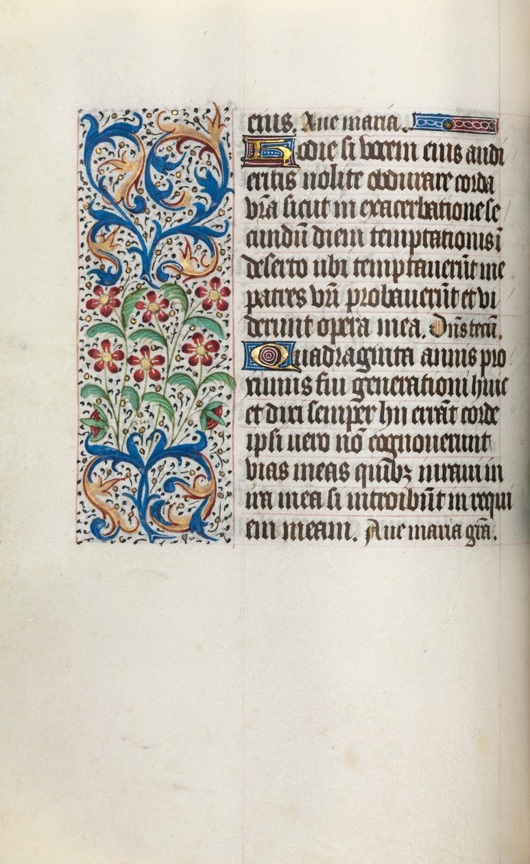 Book of Hours Use of Rouen: fol. 29v by Master of the Geneva Latini