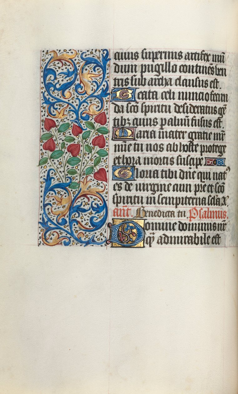 Book of Hours Use of Rouen: fol. 30v by Master of the Geneva Latini