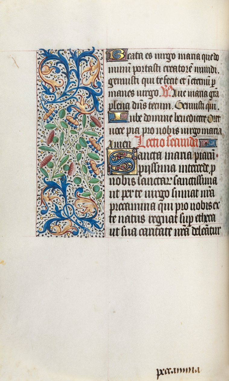 Book of Hours Use of Rouen: fol. 35v, c. 1470 by Master of the Geneva Latini