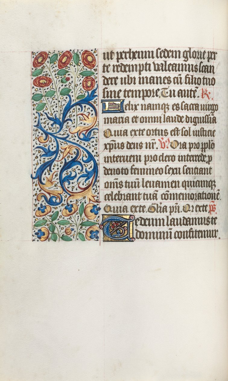 Book of Hours Use of Rouen: fol. 36v by Master of the Geneva Latini