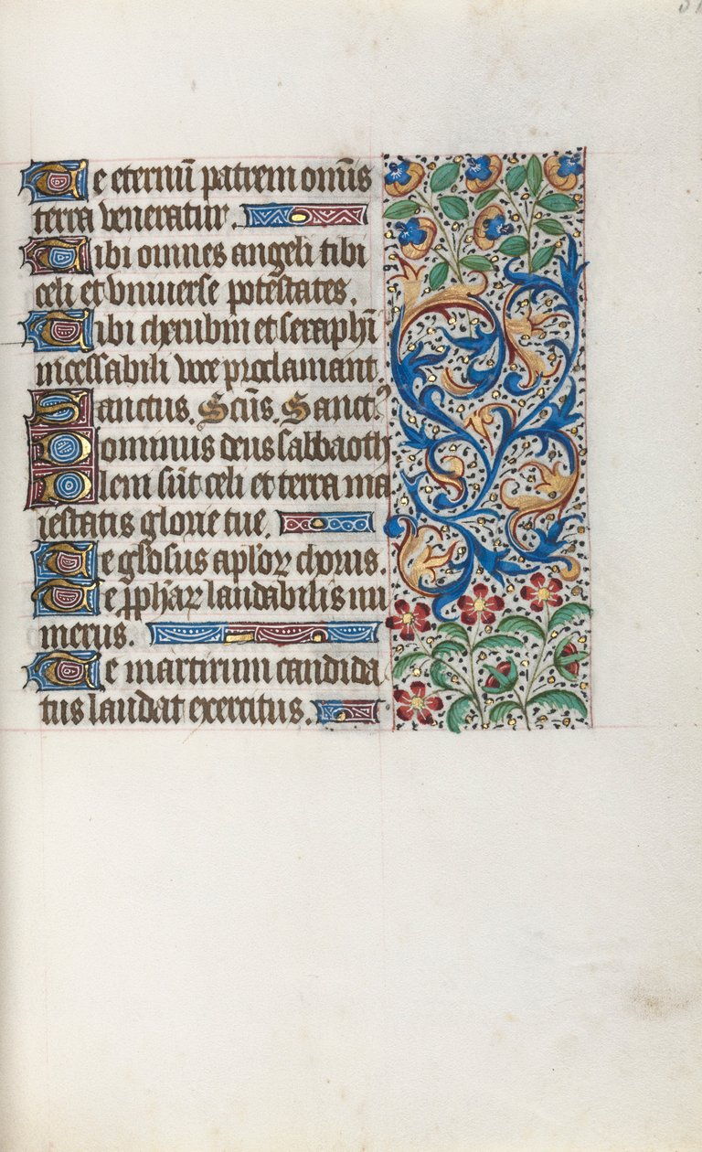 Book of Hours Use of Rouen: Fol. 37r, c. 1470 by Master of the Geneva Latini