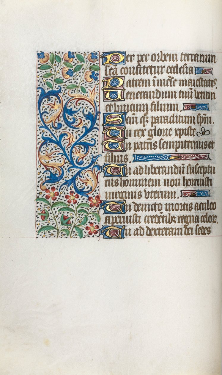 Book of Hours Use of Rouen: fol. 37v by Master of the Geneva Latini