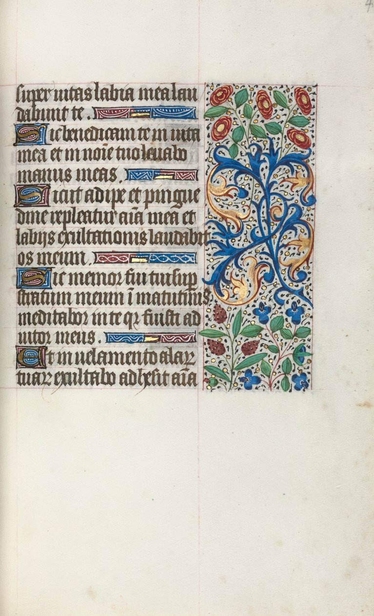 Book of Hours Use of Rouen: fol. 40r by Master of the Geneva Latini
