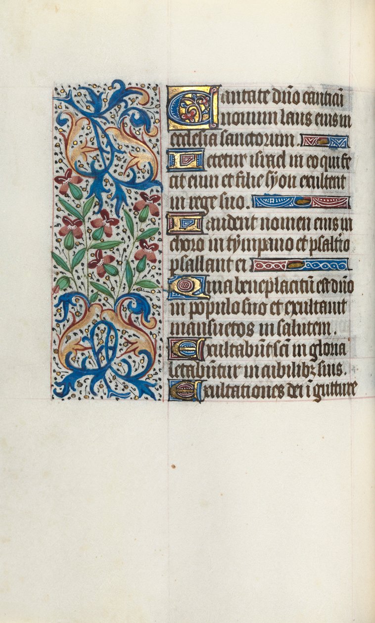 Book of Hours Use of Rouen: fol. 45v by Master of the Geneva Latini