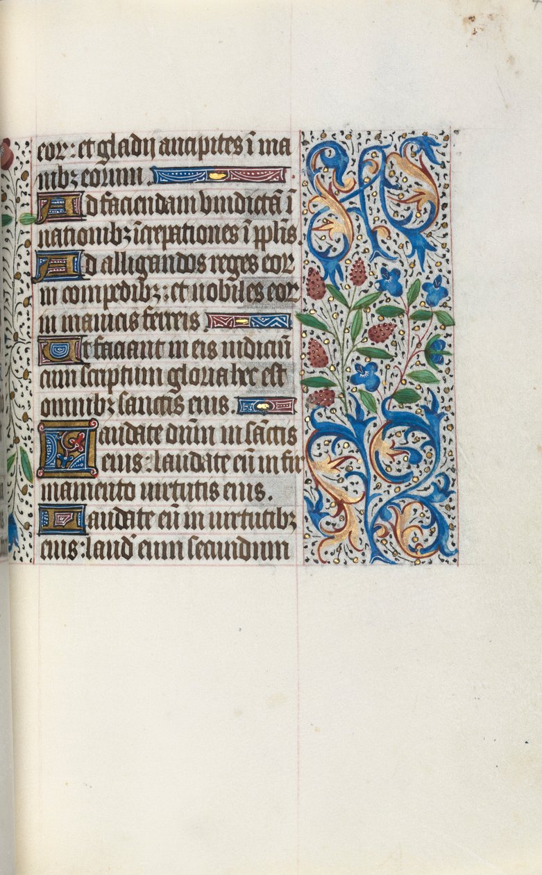 Book of Hours Use of Rouen: fol. 46r by Master of the Geneva Latini