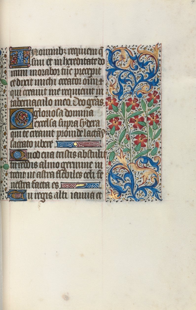 Book of Hours Use of Rouen: fol. 47r by Master of the Geneva Latini