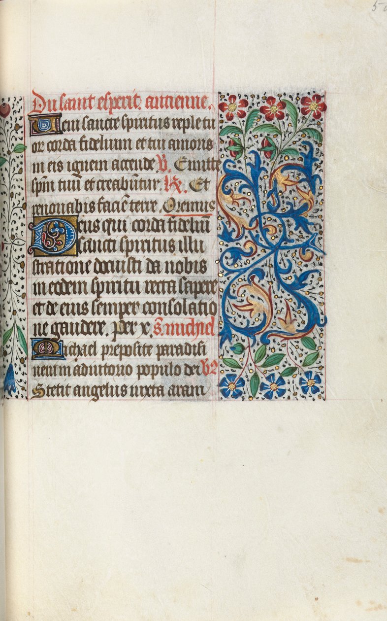 Book of Hours Use of Rouen: fol. 50r by Master of the Geneva Latini