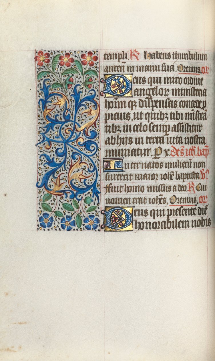 Book of Hours Use of Rouen: fol. 50v by Master of the Geneva Latini