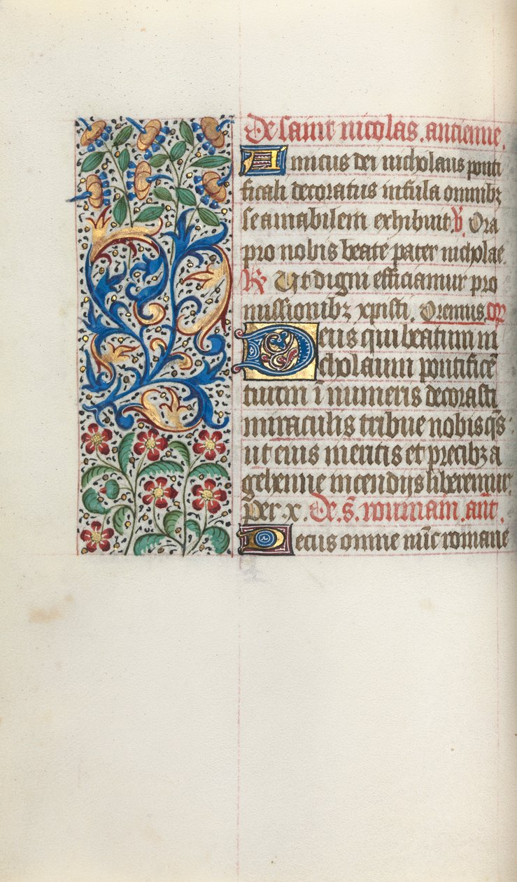 Book of Hours Use of Rouen: fol. 52v by Master of the Geneva Latini