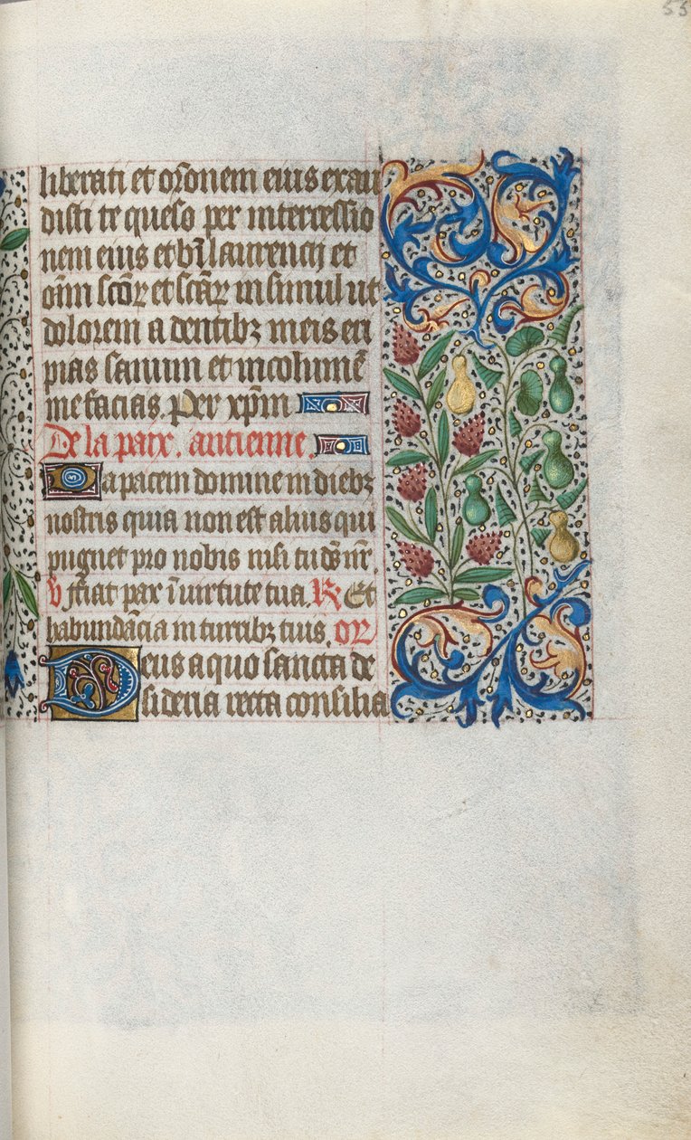 Book of Hours Use of Rouen: fol. 55r, c. 1470 by Master of the Geneva Latini