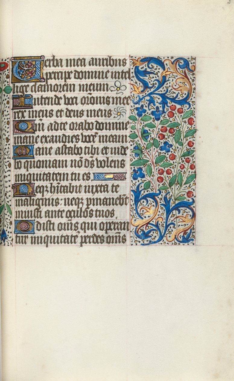 Book of Hours Use of Rouen: fol. 59r by Master of the Geneva Latini