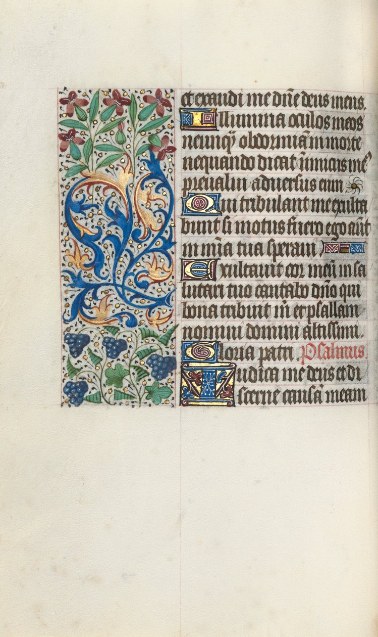 Book of Hours Use of Rouen: fol. 75v by Master of the Geneva Latini