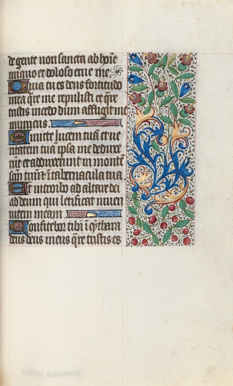 Book of Hours Use of Rouen: fol. 76r by Master of the Geneva Latini