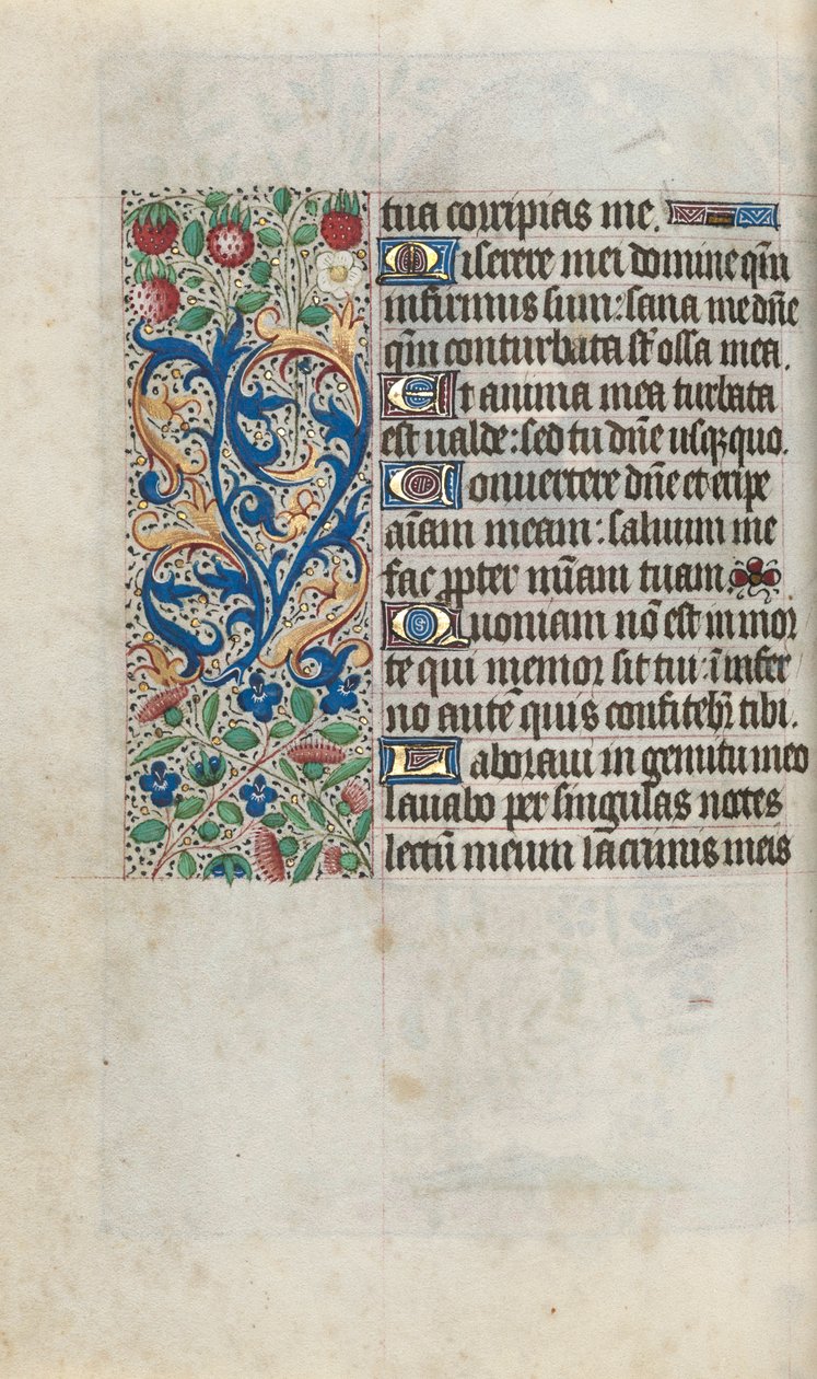 Book of Hours Use of Rouen: fol. 80v by Master of the Geneva Latini