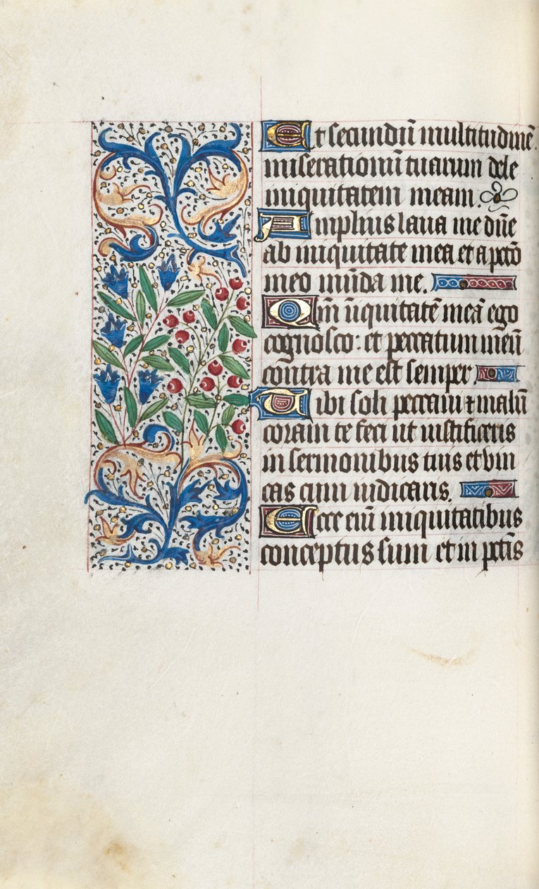 Book of Hours Use of Rouen: fol. 85v by Master of the Geneva Latini
