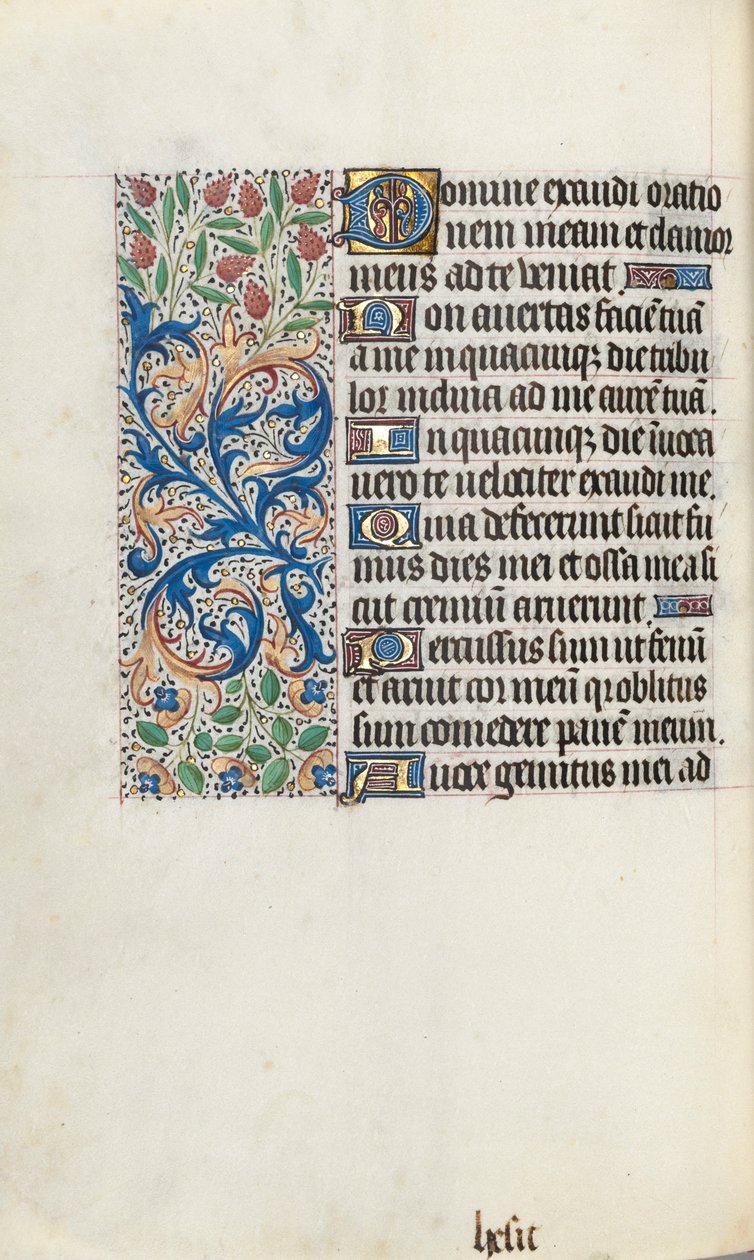 Book of Hours Use of Rouen: fol. 87v, c. 1470 by Master of the Geneva Latini