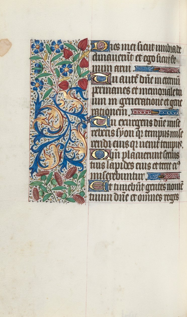 Book of Hours Use of Rouen: fol. 88v by Master of the Geneva Latini