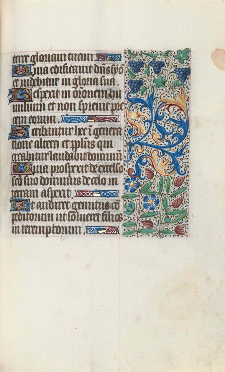 Book of Hours Use of Rouen: fol. 89r, c. 1470 by Master of the Geneva Latini