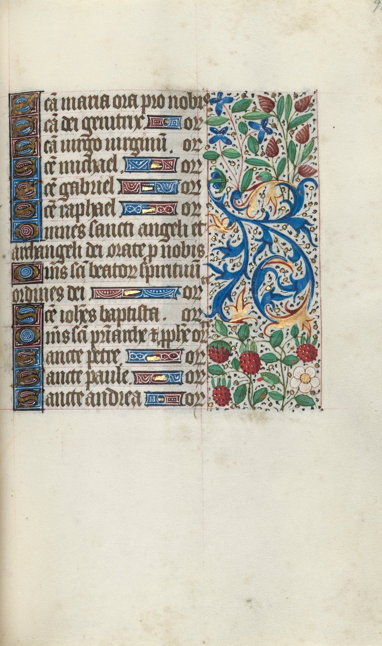 Book of Hours Use of Rouen: fol. 93r by Master of the Geneva Latini