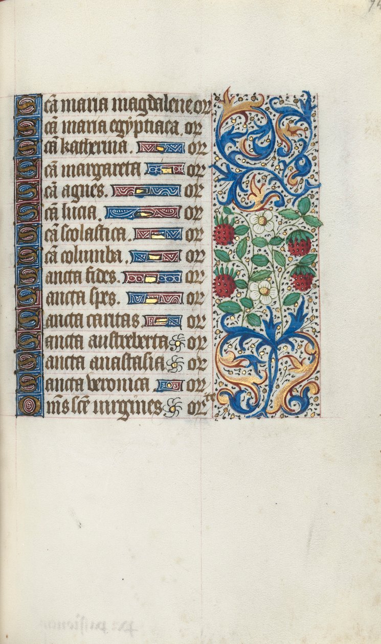 Book of Hours Use of Rouen: fol. 94r by Master of the Geneva Latini