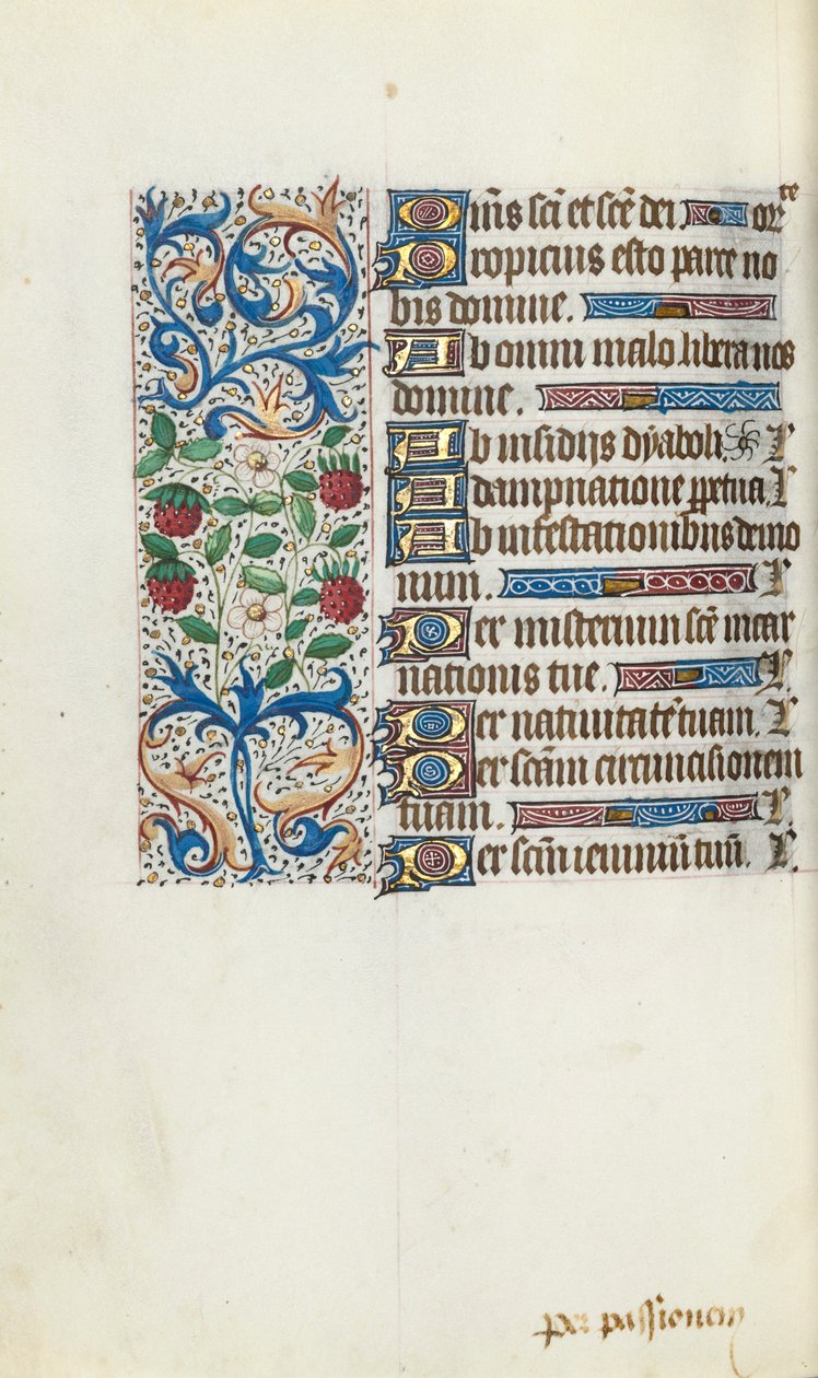 Book of Hours Use of Rouen: fol. 94v, c. 1470 by Master of the Geneva Latini