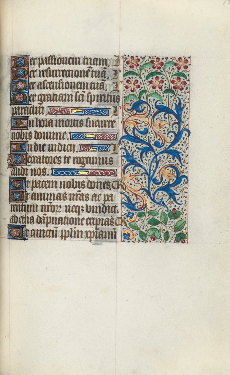 Book of Hours Use of Rouen: fol. 95r by Master of the Geneva Latini