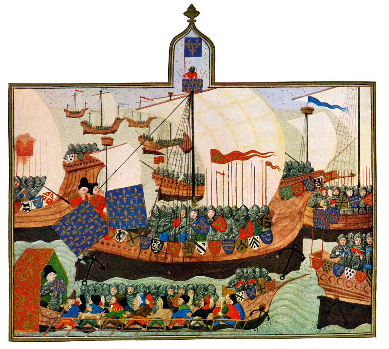 The Expedition of the French and Genoese to Barbary by Master of the Harley Froissart