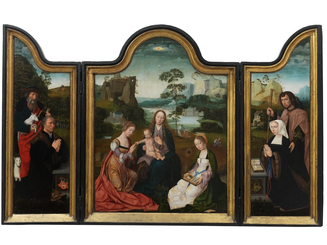 Virgin and Child with St. Catherine and St. Barbara, c.1520-25 by Master of the Holy Blood