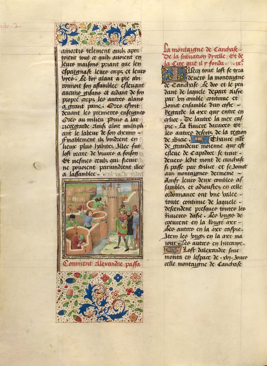 The Founding of Alexandria-in-Caucaso by Master of the Jardin de vertueuse consolation