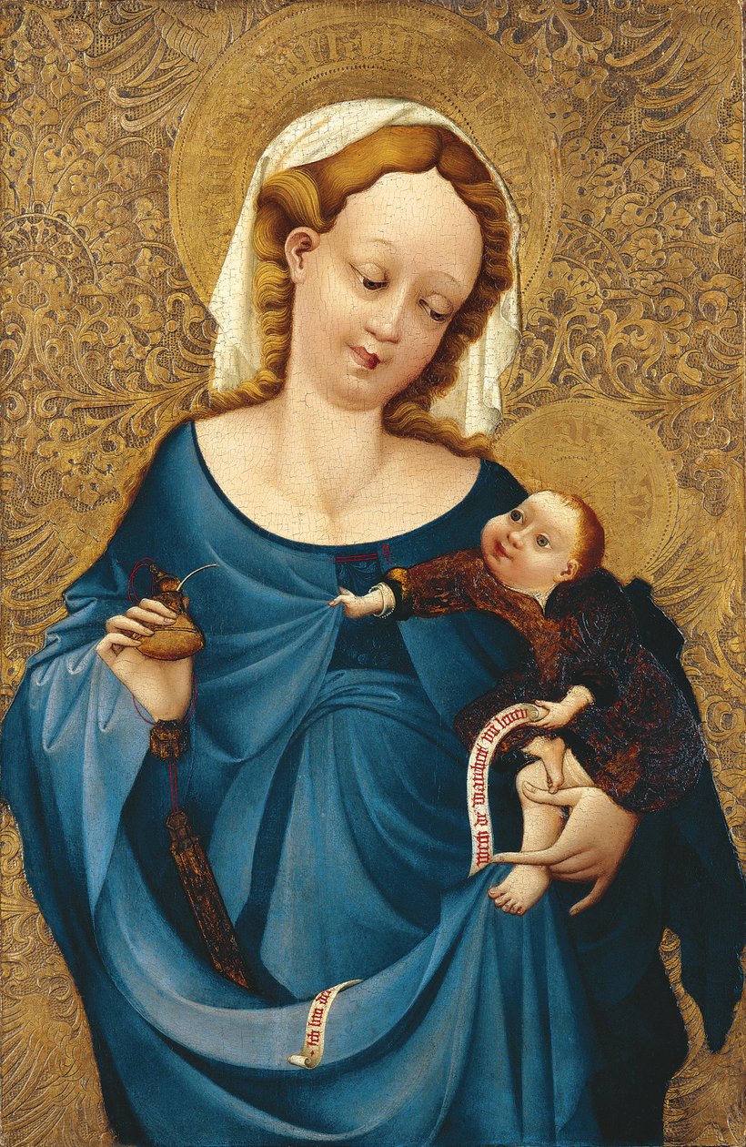 Madonna with the inkwell, ca 1430 by Master of the Middle Rhine