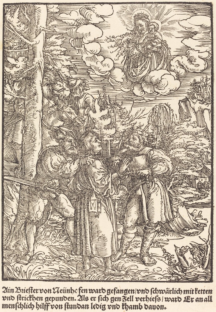 Ain Briester von Neunhe ... by Master of the Miracles of Mariazell