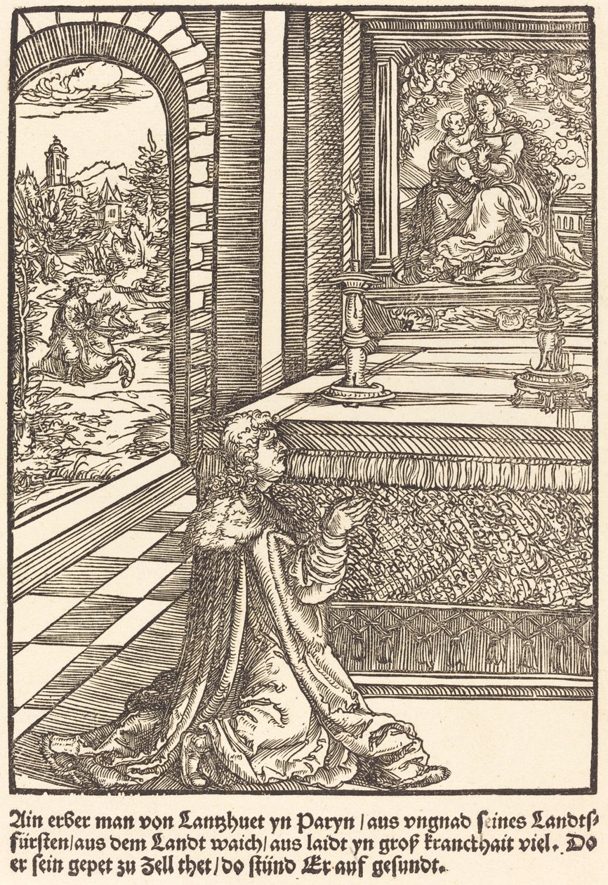 An Honest Man from Lanshuet by Master of the Miracles of Mariazell