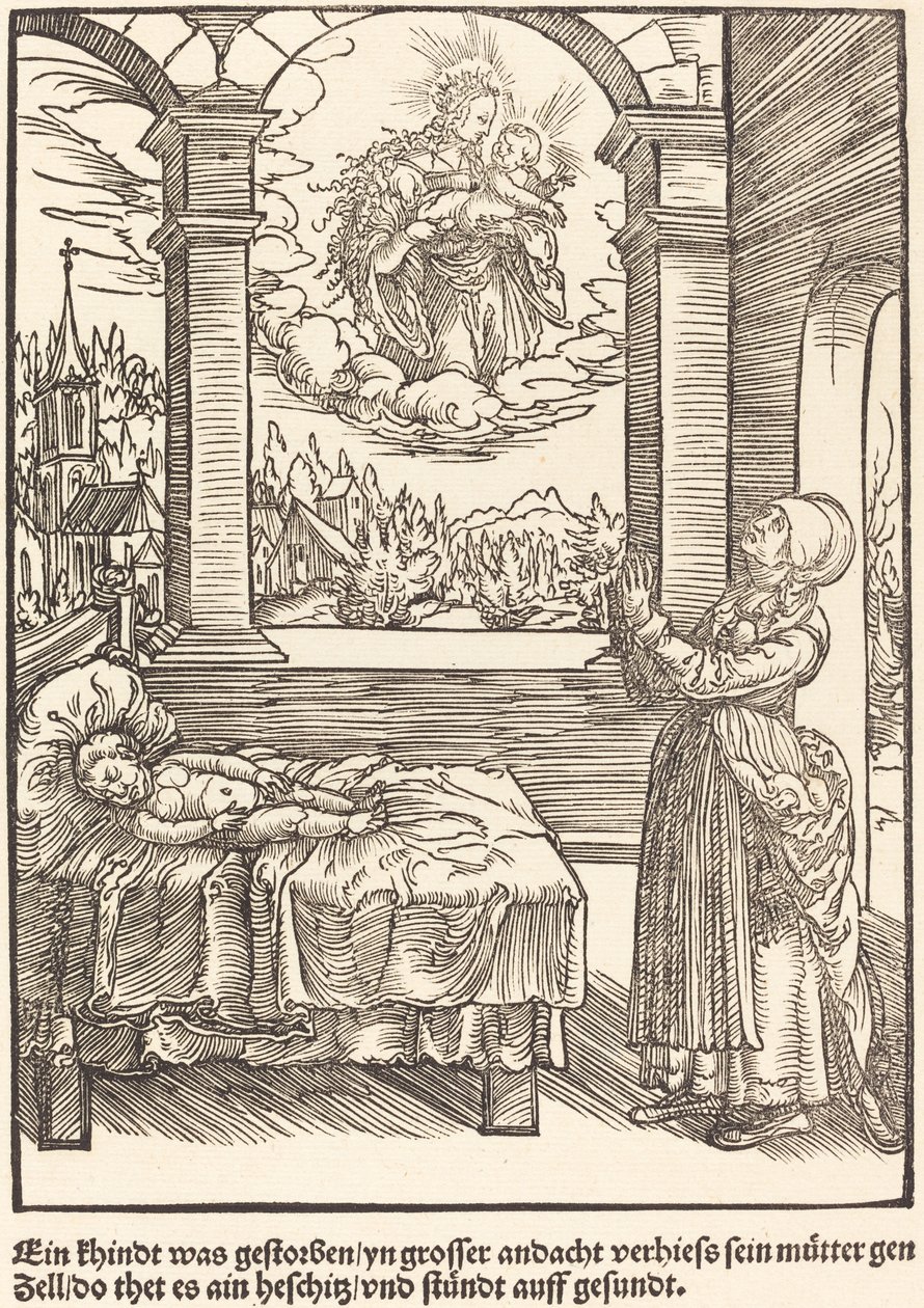 A Child Has Died... by Master of the Miracles of Mariazell