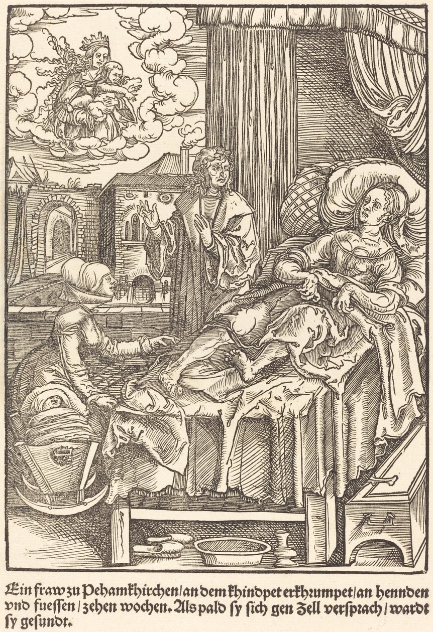 A Woman at Peham Churches by Master of the Miracles of Mariazell