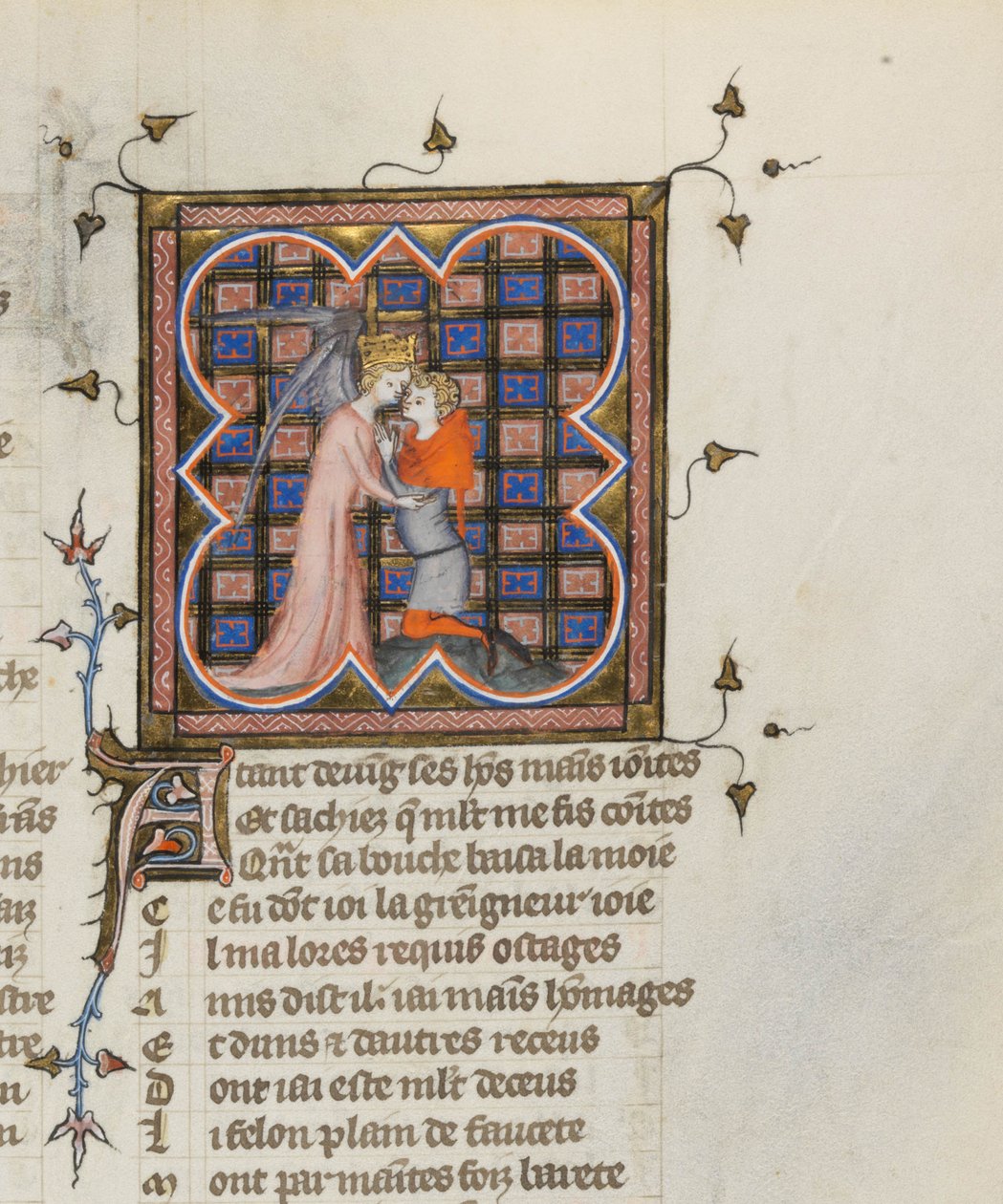 Miniature from a Manuscript of the Roman de la Rose by Master of the Rose novels