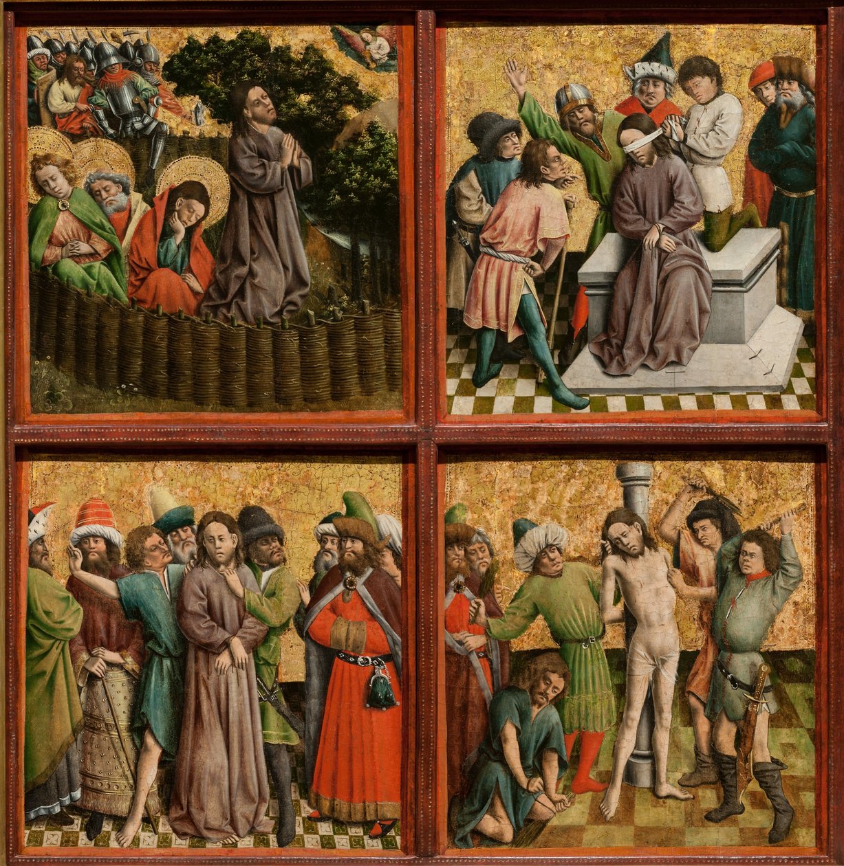 Altarpiece with The Passion of Christ, c. 1440s by Master of the Schlägl Altarpiece