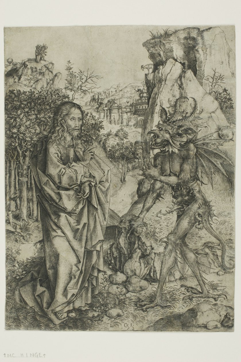 The Temptation of Christ by Master of the Strache Altar