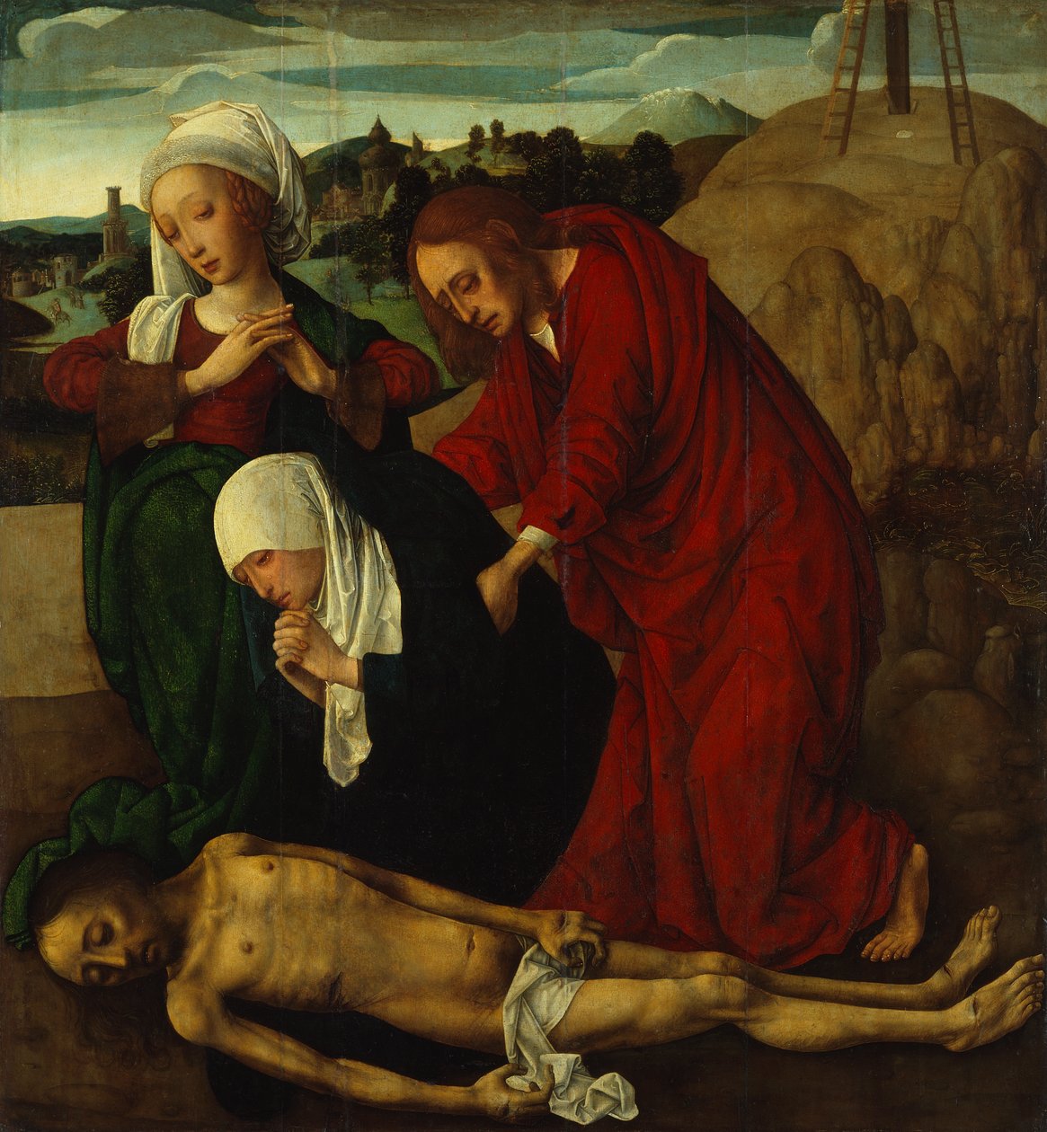 The Lamentation over the Dead Christ by Master of the Virgo Inter Virgines