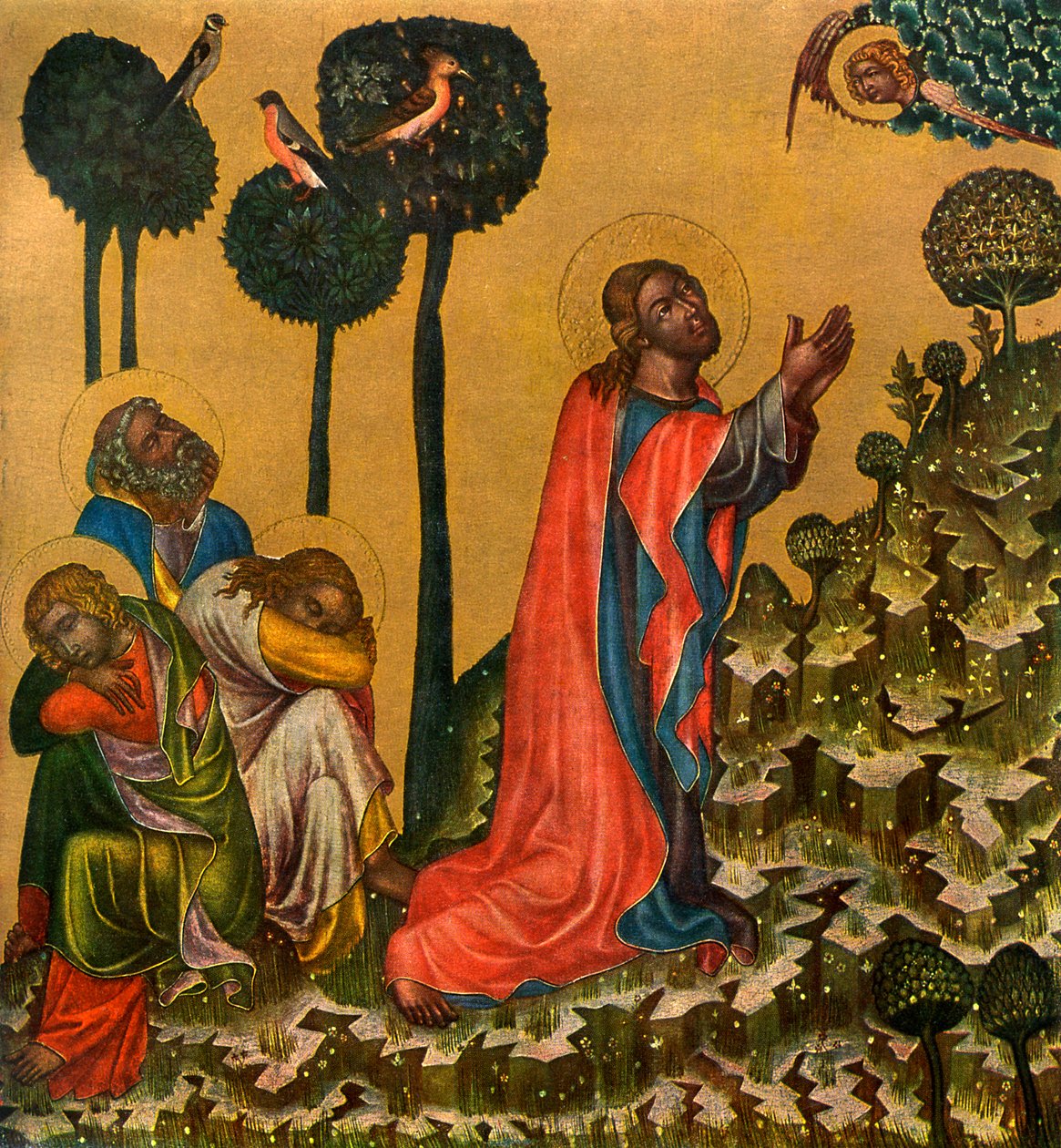 Jesus in the Olive Grove by Master of the Vyssi Brod Altar