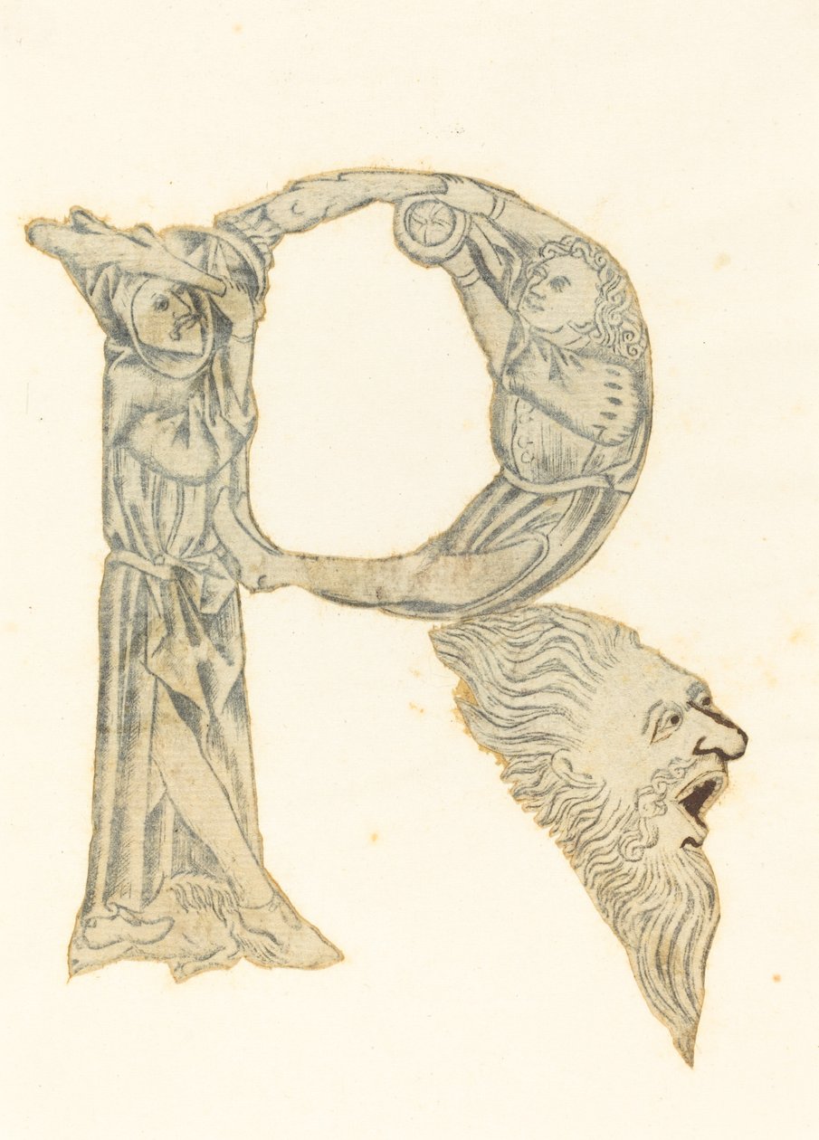 The Letter P (converted to an R) by Master with the Banderoles
