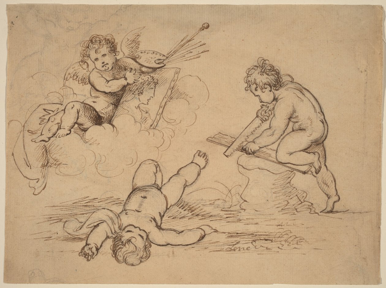 Allegory: Four Putti by Mather Brown